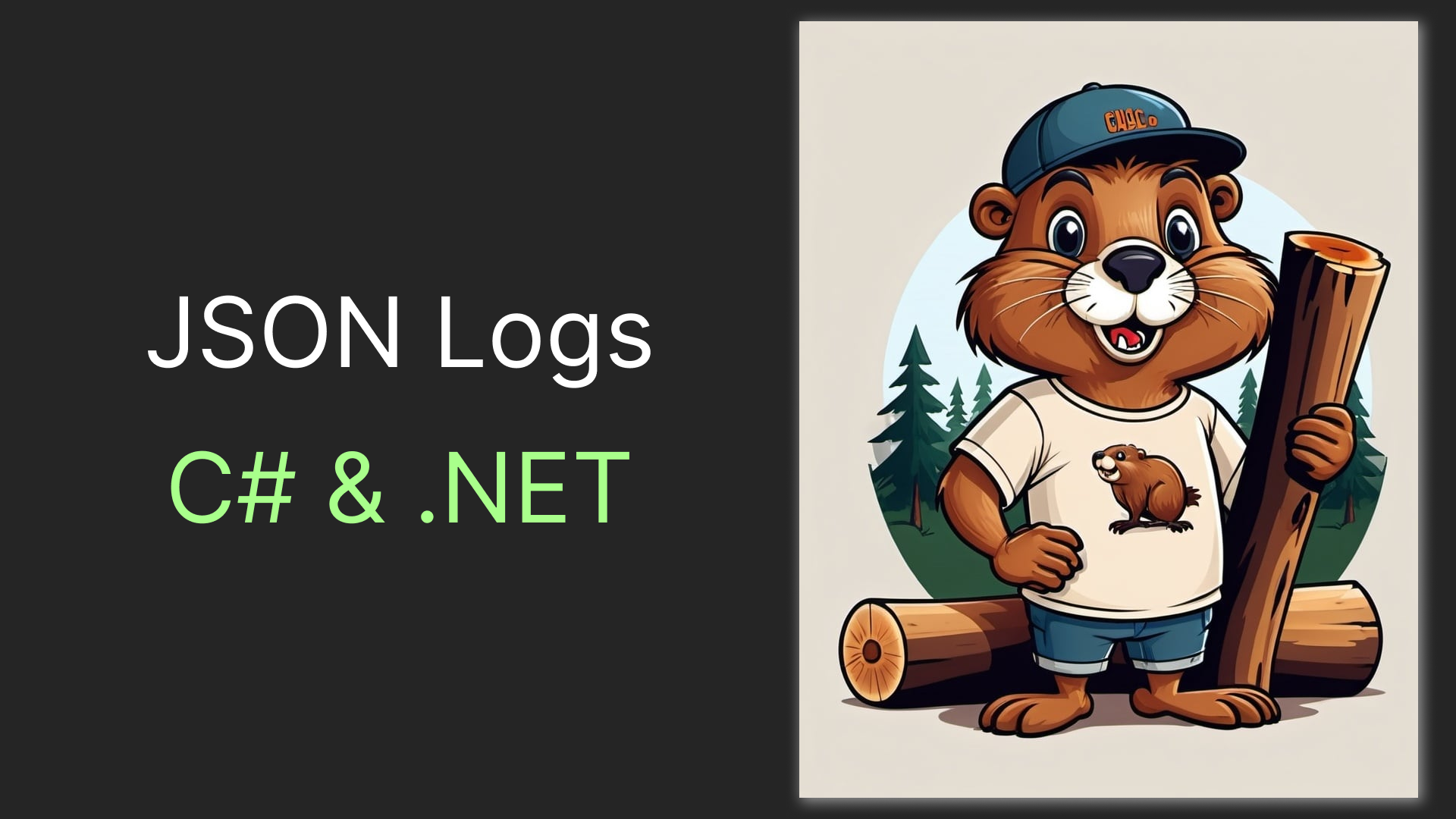 Our AI beaver with logs!